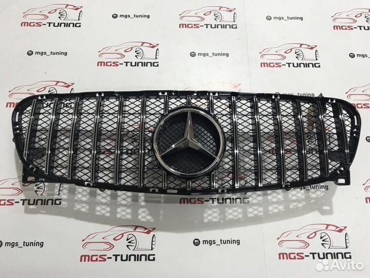 Решетка на Mercedes GLA GT Style Black 13-16г