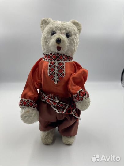 Игрушка мишка механический в народном костюме