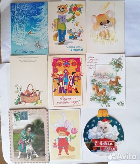 Открытки чистые Четвериков, цветы, Линде др