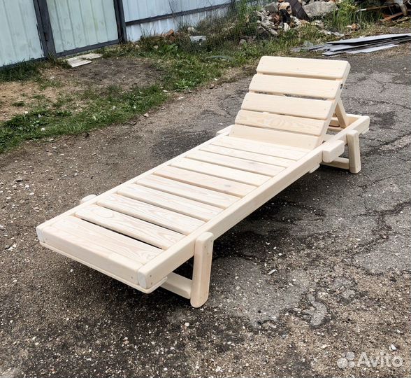 Шезлонг из дерева