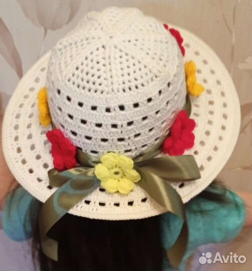 Шляпа для девочки, ручная работа