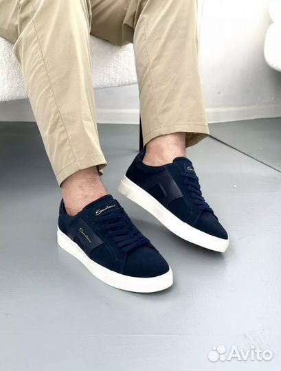 Santoni кеды черные