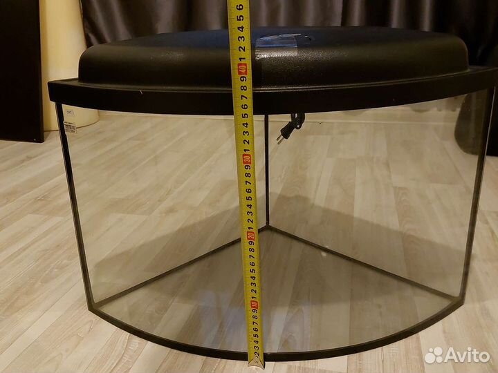 Аквариум угловой сектор 50л с подсветкой