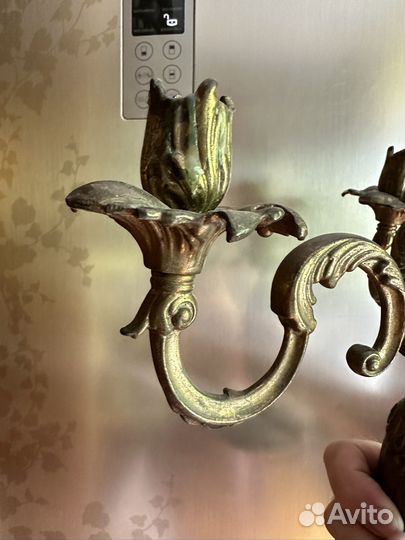 Подсвечник, канделябр, бронза