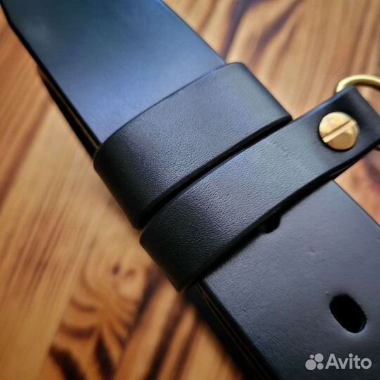 Кожаный ремень ручной работы