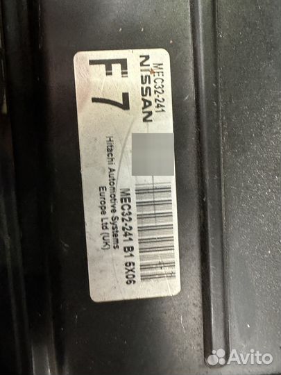 Эбу nissan almera n16, primera р12, classic