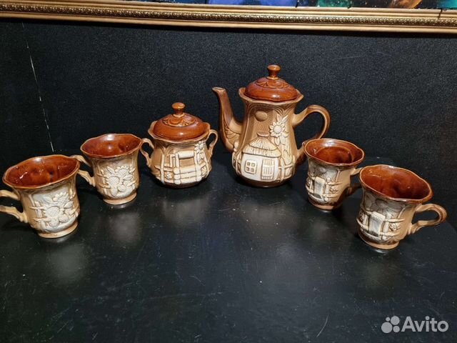 Сервиз керамический с подсолнухами