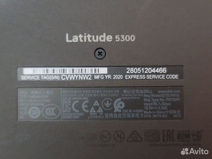 Dell latitude 5300 сенсорный экран