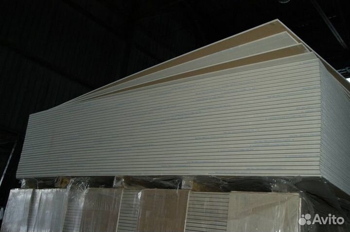 Гипсокартон стандартный кнауф 2500 х 1200 х 9,5мм