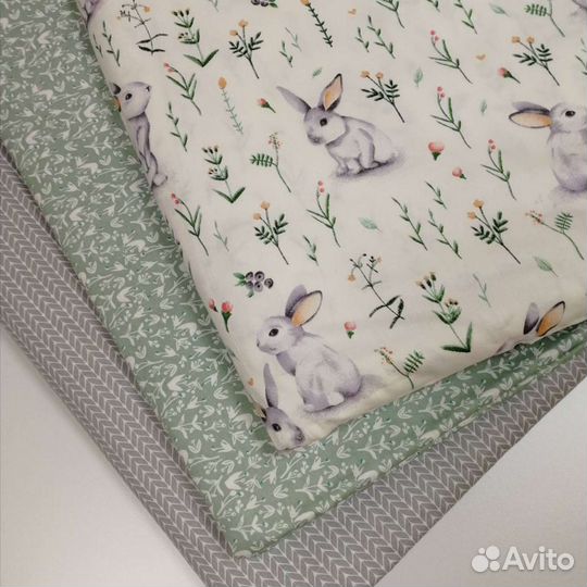 Ткань для шитья хлопок (сатин муслин фланель)