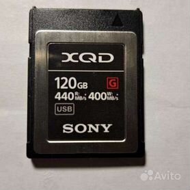 Карта памяти XQD Sony 120GB 440R/400W (QD-G120F/J)