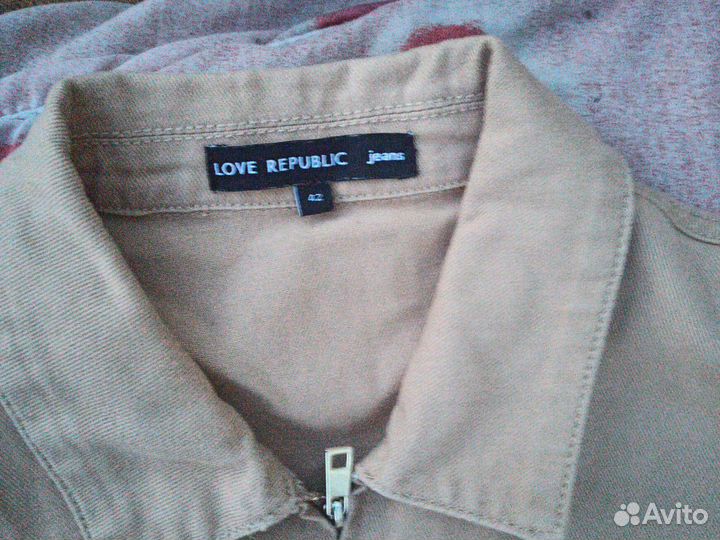 Комбинезон женский джинсовый размер 42 бежевый