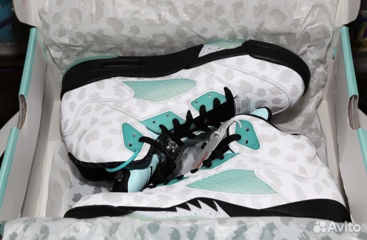 Air Jordan 5 island green (Оригинал)