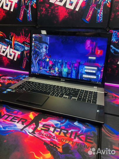 Игровой Acer 17,3 i5 4gb видео 12gb озу SSD+HDD