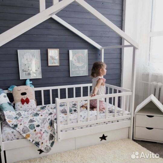 Кровать подростковая с бортиком