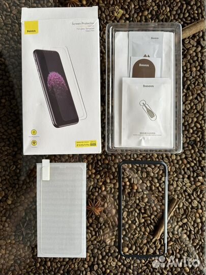Защитное стекло новое Baseus iPhone X, XS, 11 Pro