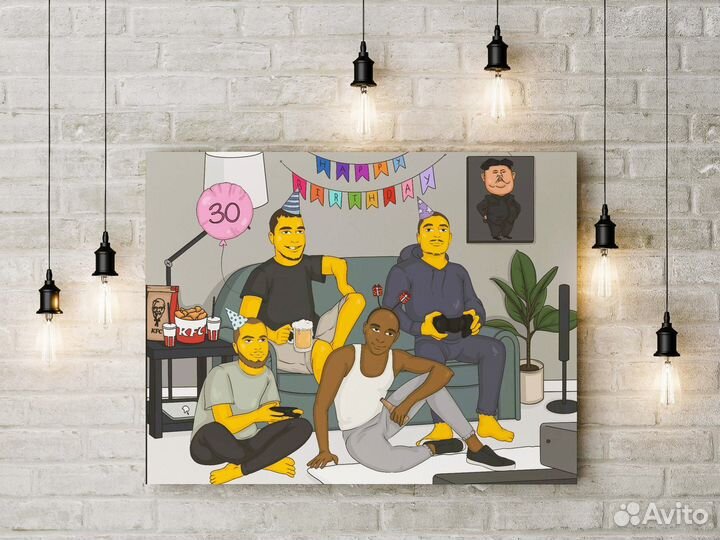 Портрет в стиле симпсонов