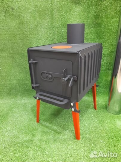 Конвекционная дровяная печь Сталь (Буржуйка)