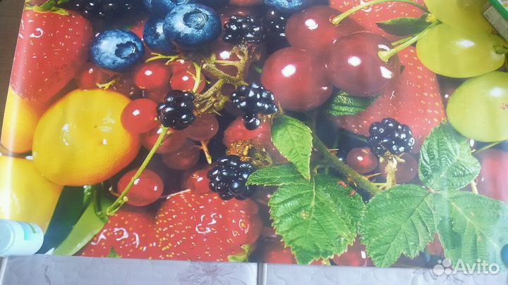 Фотообои фрукты и аквариум выс.170;длина 200