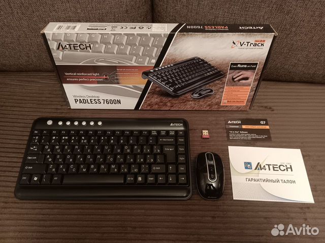 A4tech 7600N беспроводной набор клавиатура + мышь