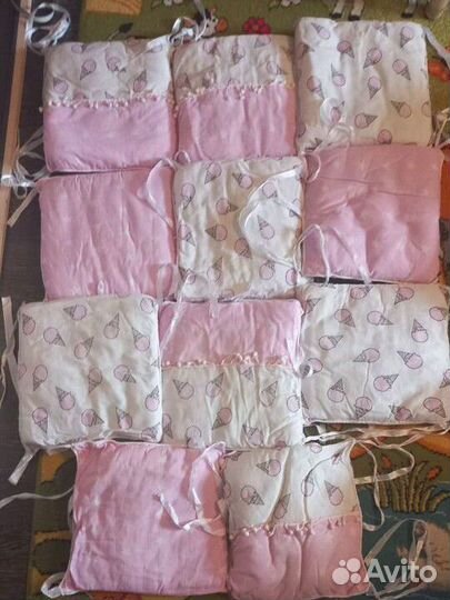 Бортики в детскую кроватку бу