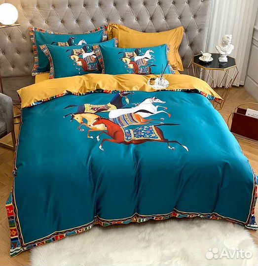 Постельное белье hermes premium макосатин