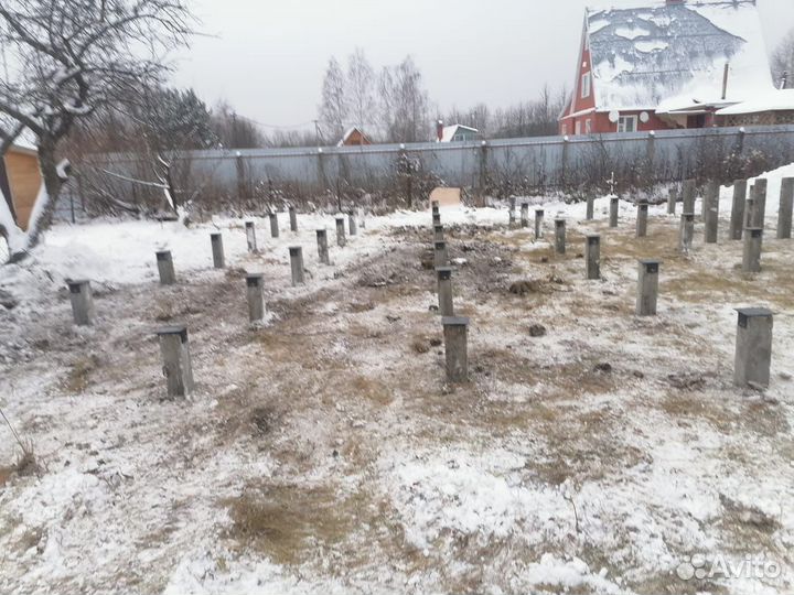 Фундамент жб сваи для дома