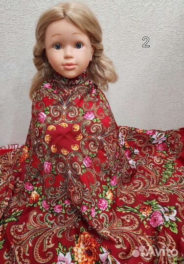 Павлопосадский платок 125х125 новый