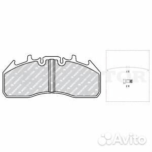 Колодки дисковые с пластинами и болтами WVA29174