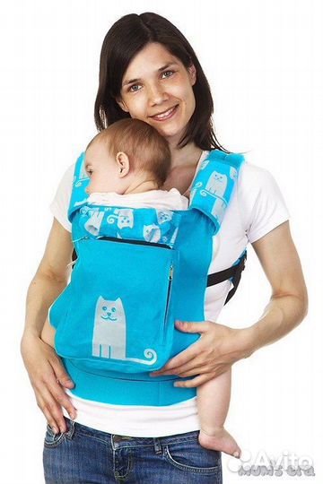 Рюкзак переноска кенгуру I Love mum