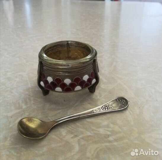 Солонка Мельхиор СССР