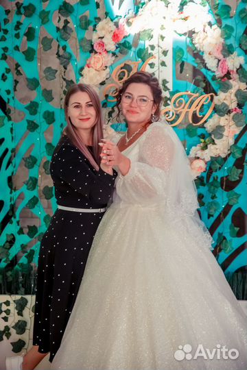 Свадебное платье бу 52-54