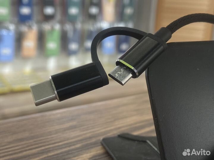 Кабель OTG - microusb + Type-C