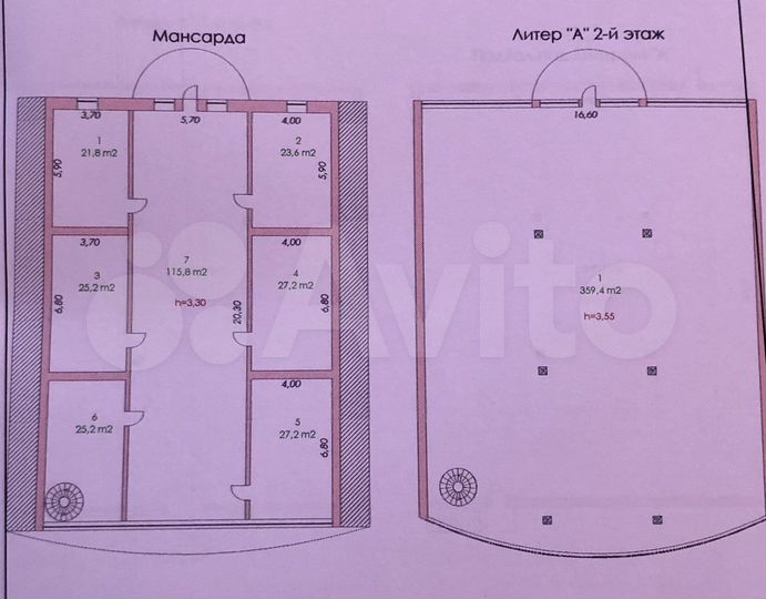Свободного назначения, 350 м² и 5 офисных помещени