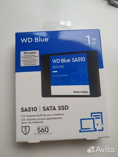 Внутренний SSD - диск WD Blue SA 510