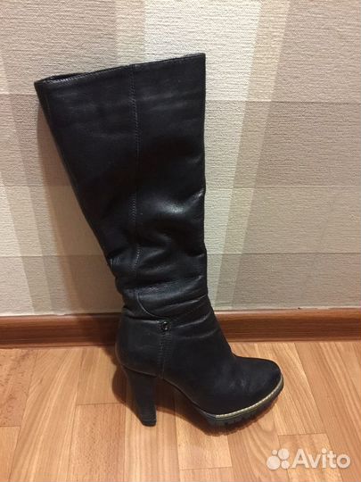 Сапоги зимние женские 36 натуральная кожа