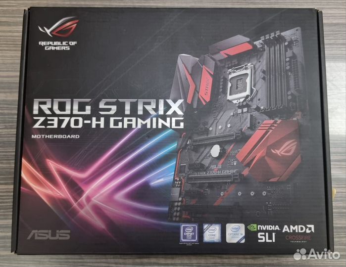 Мат. плата Asus ROG Strix Z370-H Gaming б/у