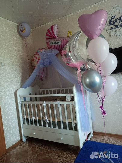 Балдахин с держателем и бортики