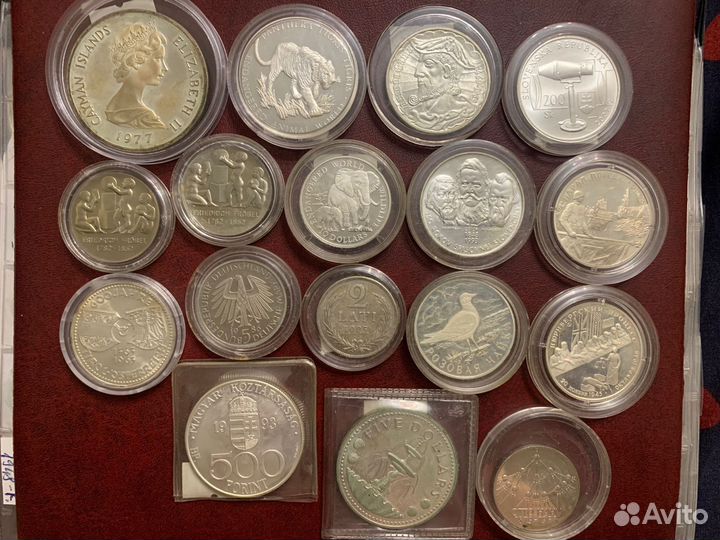Монеты серебро