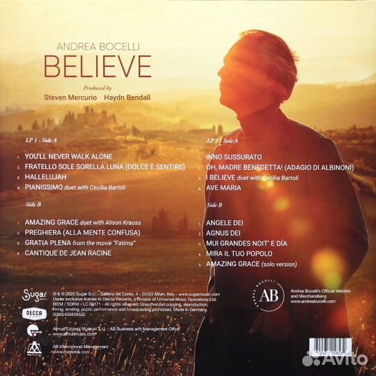 Andrea Bocelli - Believe (2LP)