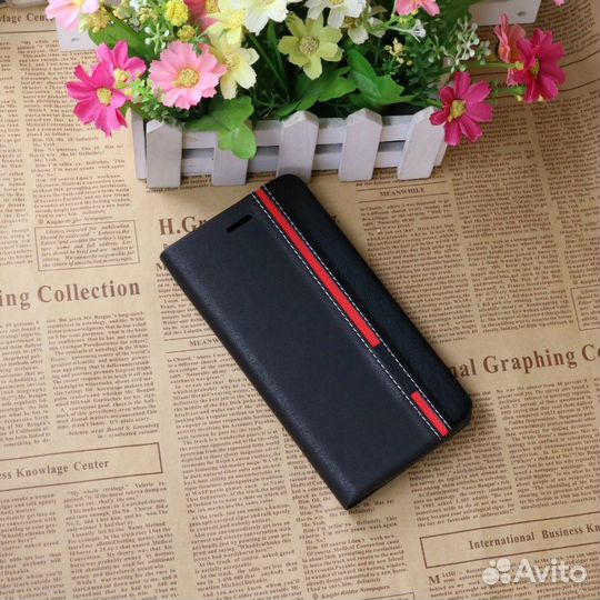 Чехол на смартфон 6 дюймов, экокожа