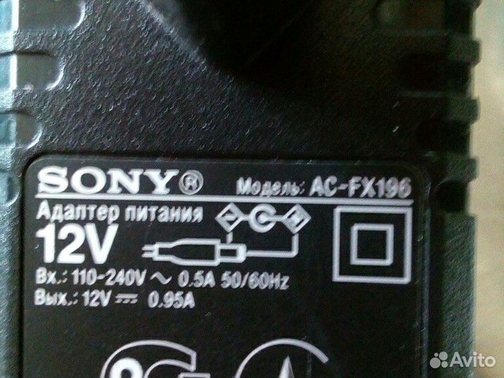 Зарядное устройство Sony 12v 1a