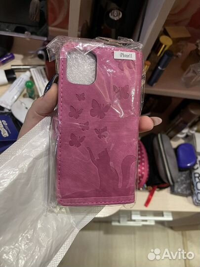 Чехол на iPhone 11 кожаный