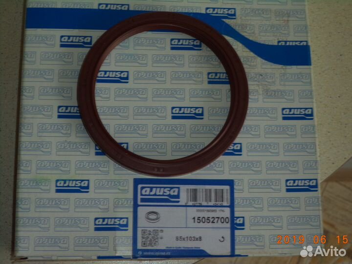 Сальник коленвала задний ajusa для mitsubishi