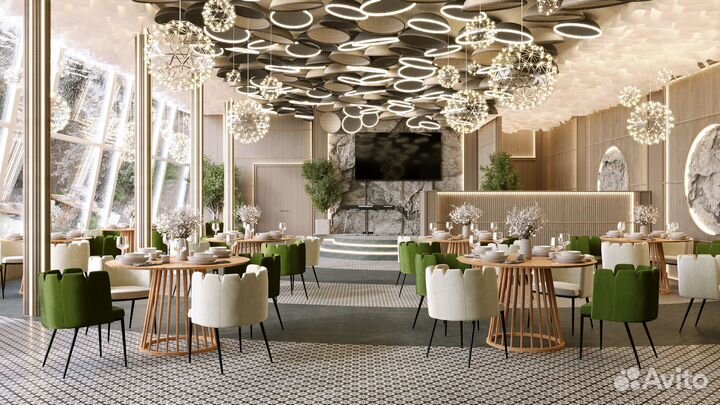 Дизайн интерьера ресторана, кафе