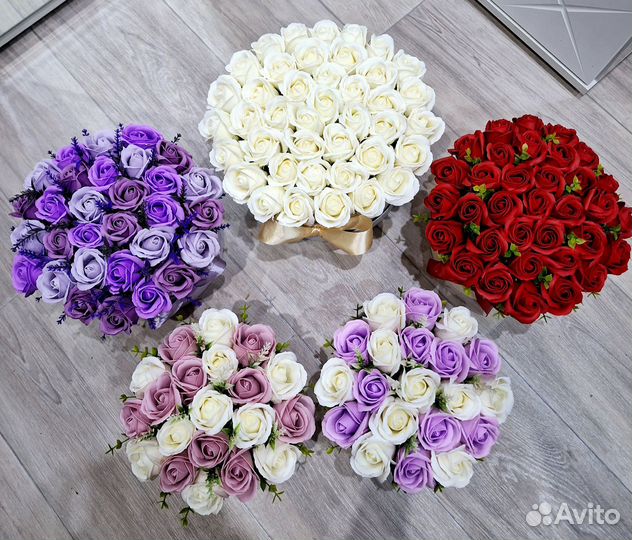 Букеты в коробке