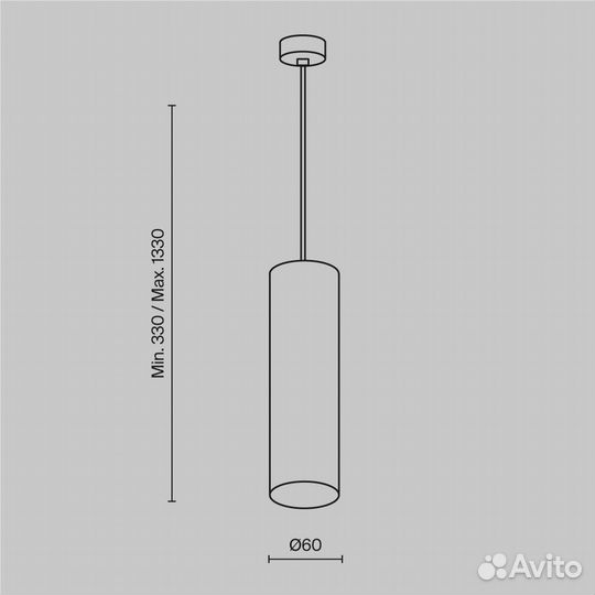 Maytoni Подвесной светильник Focus P075PL-01MG