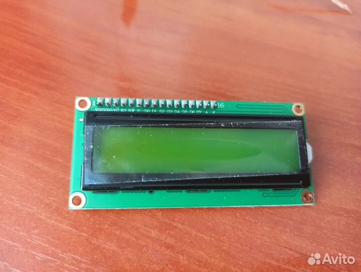 LCD дисплей 1602A 16x2 с I2C переходником