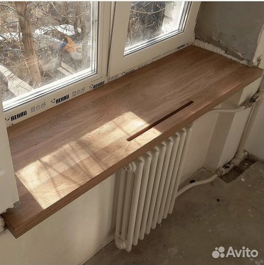 Подоконник из дуба под заказ