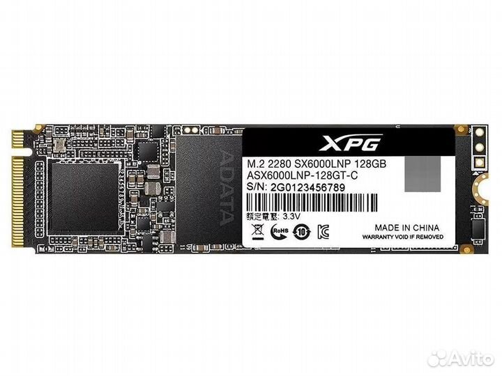 SSD накопитель A-Data XPG SX6000 Lite 128gb
